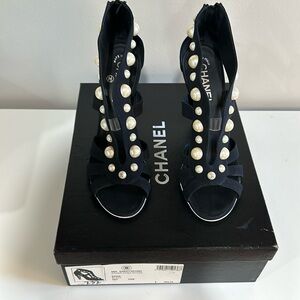 Chanel open toe cage sandal